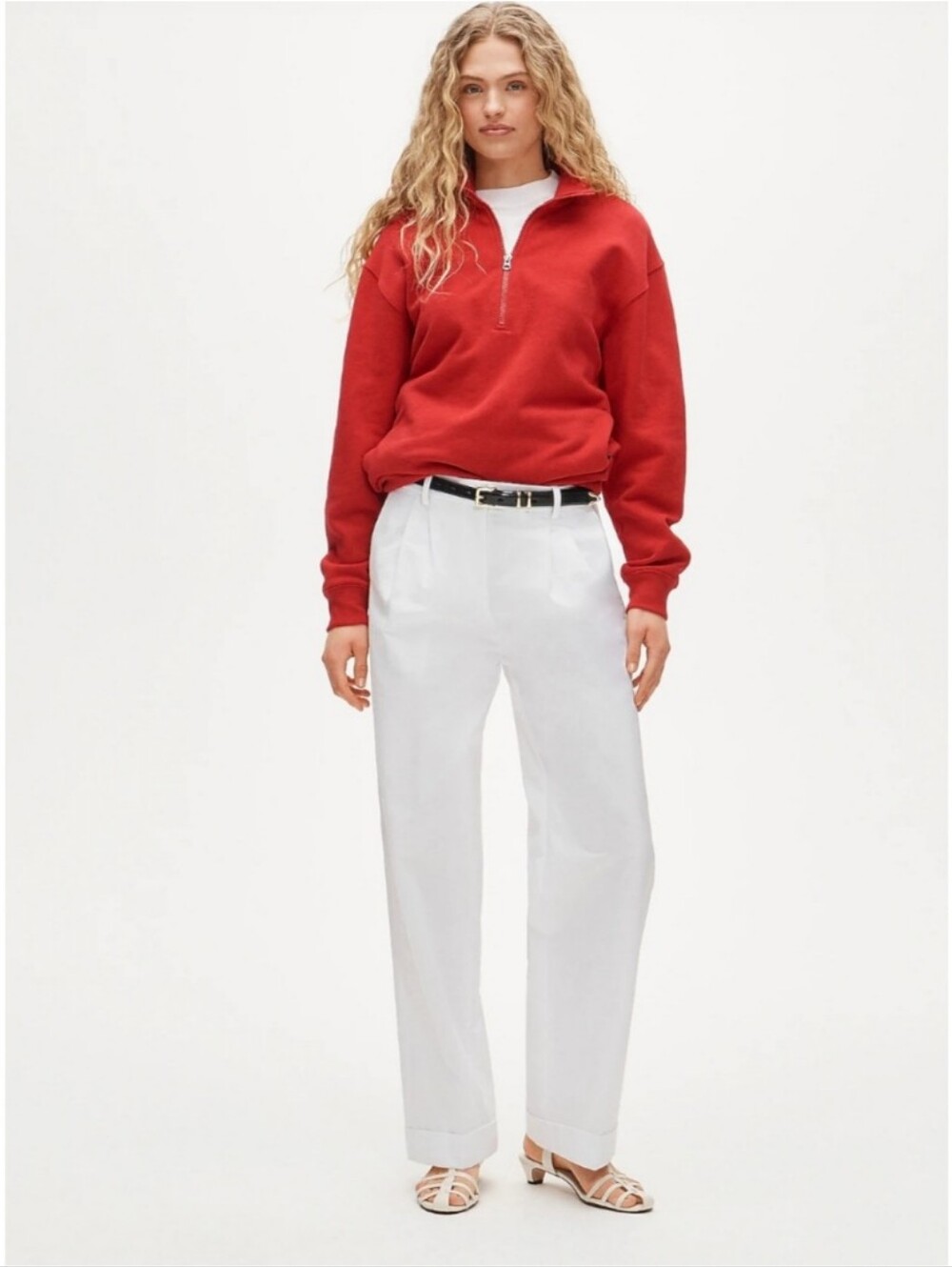 J.Crew Wide-Leg Pleated Pant